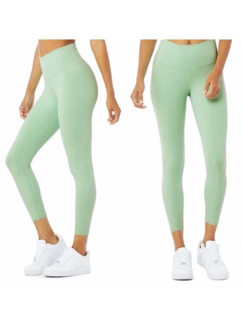 NWT Alo 7/8 High-Waist Airbrush Legging - Honeydew - S